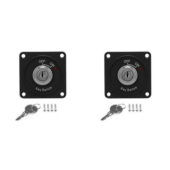 2X Universal 12V Car Boat Motorcycle Ignition Key Ignition Switch Panel 2Position with 4 Keys