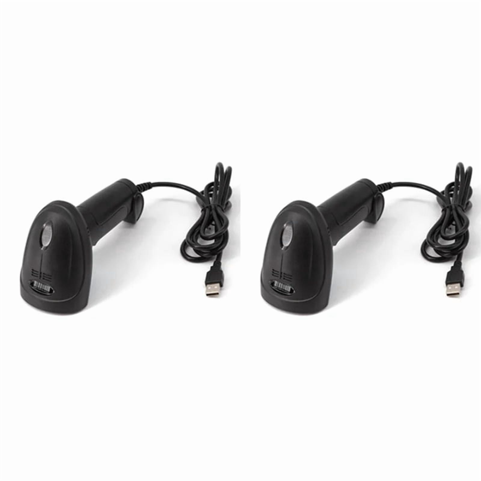 2X Universal 1D/2D USB Wired Barcode Scanner Handheld QR Codes Reader Mobile POS Plug and Play Support Logistic Store