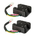 thumbnail image 1 of 2X Universal 4 Wire Full Wave Black Motorcycle Regulator Rectifier 12V DC Bike, 1 of 6