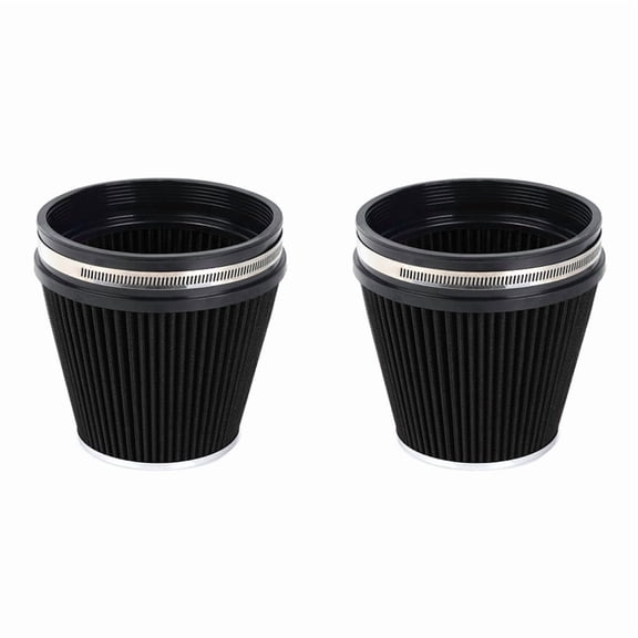 2X Universal 6 Inch High  Intake Air Filter Car Engine Air Inlet 152mm Mushroom Style Car Modified Filter Parts,B