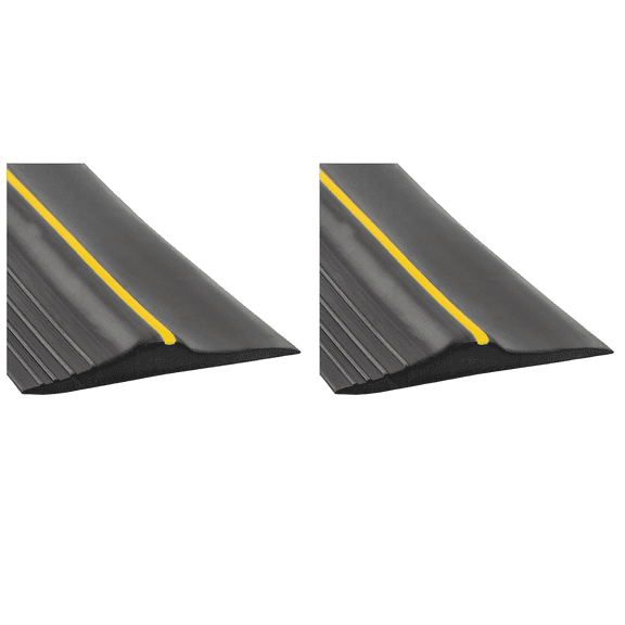 New Arrivals 2X Universal Garage Door Bottom Threshold Seal Strip Weatherproof Rubber (10Ft, Black)