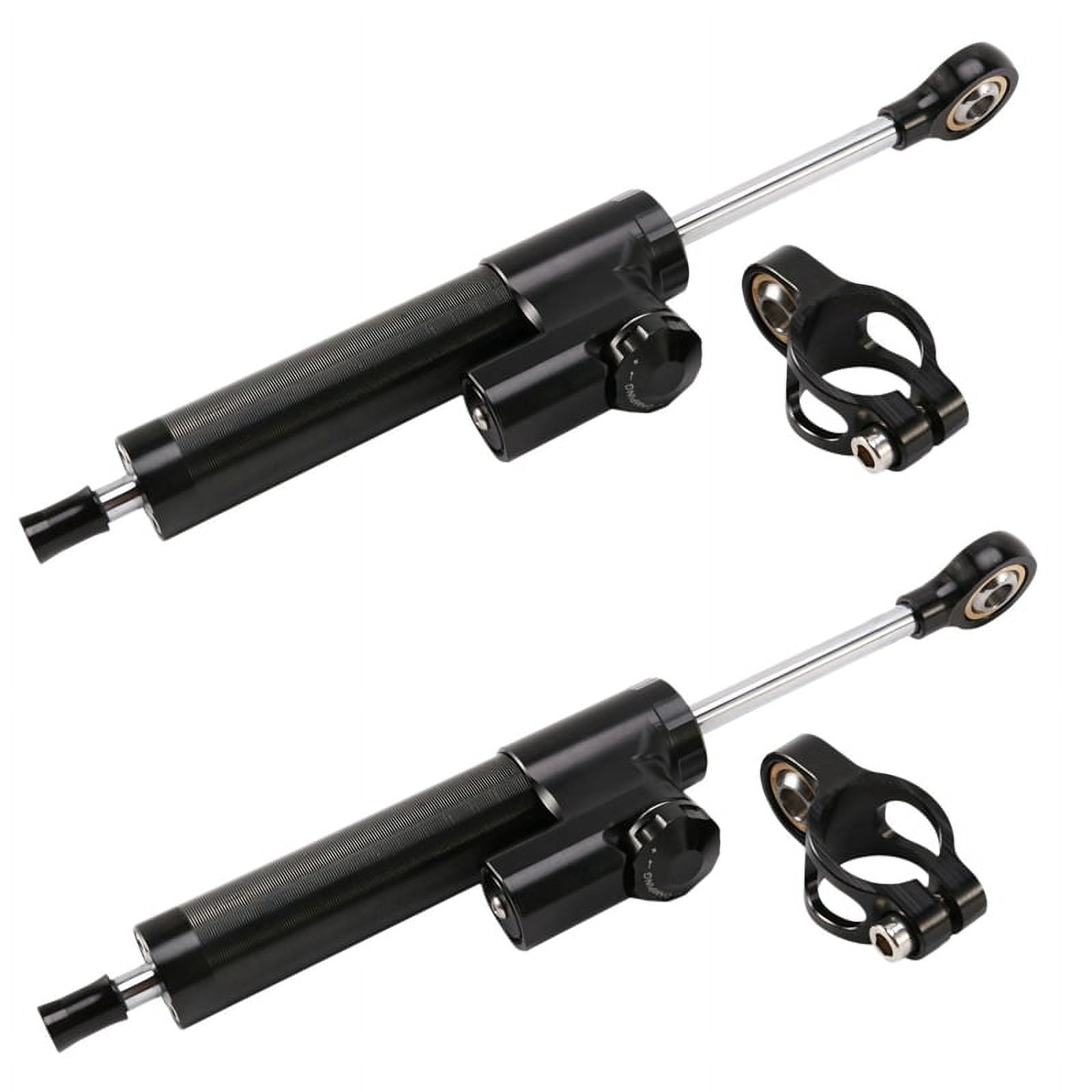 2X Universal Steering Damper Motorcycle Stabilizer Linear Reversed Safe ...