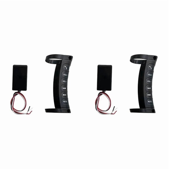 2X Universal Wireless Car Steering Wheel Control Multi-Function Button DVD Player Navigation Radio Remote Control Button