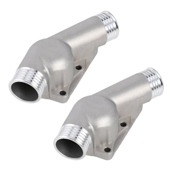 2X Upgraded Aluminum Thermostat Housing Cover with Gasket for M3 Z3 E34 E36 11531722531 11531740437 Polished