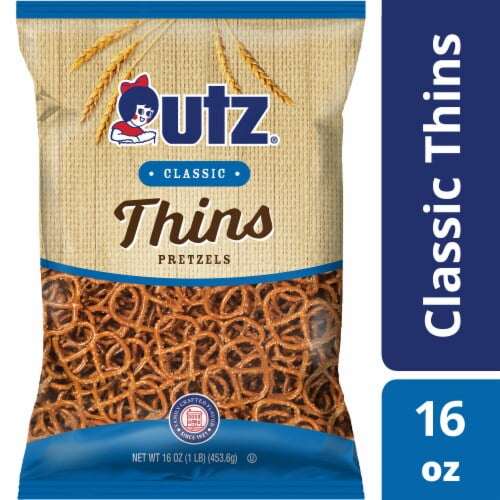 2X - Utz Classic Pretzel Thins 16 oz