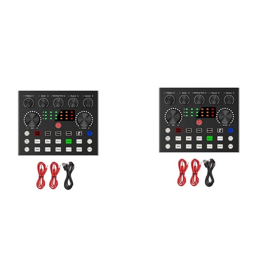 2X V8S Live External Sound Card Voice Changer with Multiple Effects