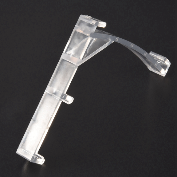 2X Valance Clips Plastic Vertical Blinds Brackets 3.5 Inch Vertical Blinds Clear for Blinds Parts Accessory Components