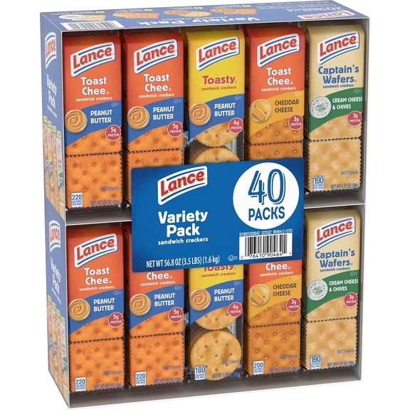 2X  Variety Pack Sandwich Crackers, 40 pk