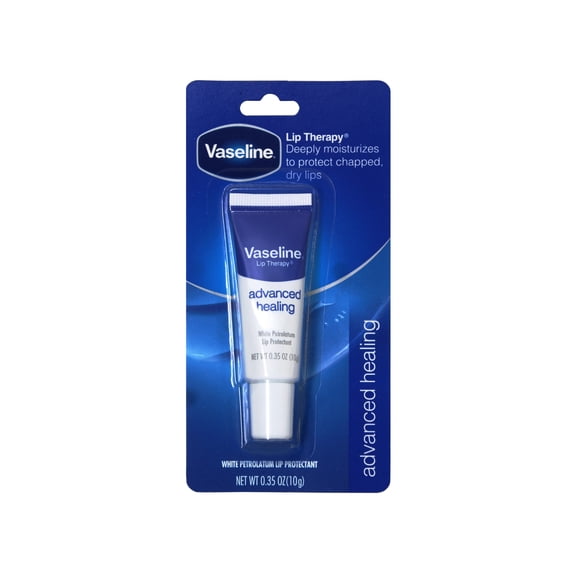 Vaseline Lip Therapy Lip Balm Tube For Healthier Looking Lips Advanced Healing Moisturizer For Dry Lips 0.35 Oz