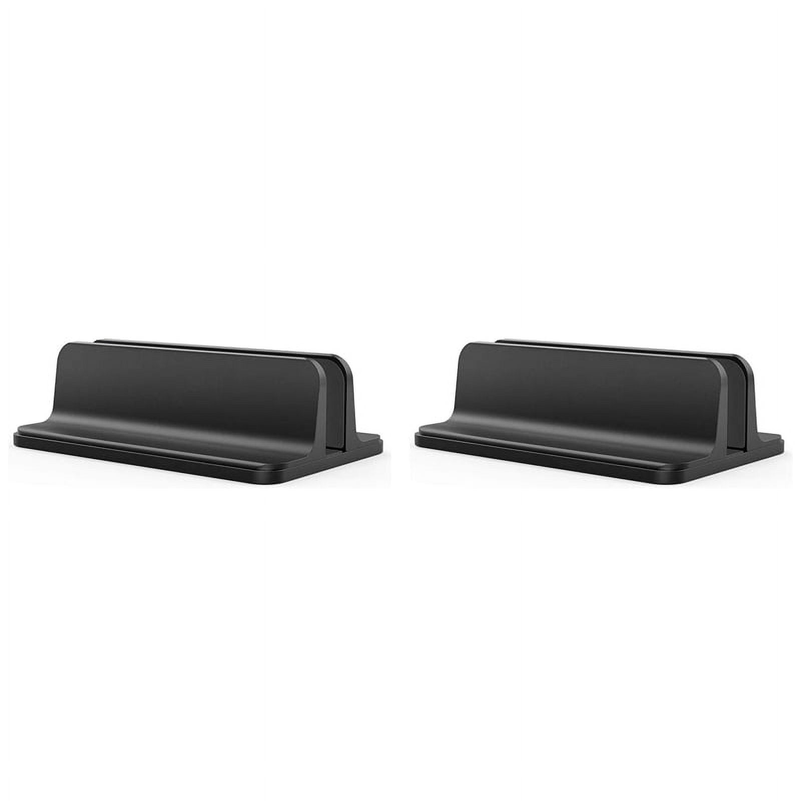 2X Vertical Laptop Stand Holder, Adjustable Laptop Holder Desktop Stand with Adjustable Dock Size (Up to 17.3 Inches)