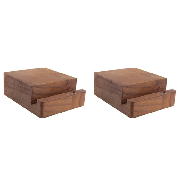 2X Vinyl Record Holder Display Stand - Tabletop Now Playing Album Cover Holder - Now Record Rack, S,2 x Display Stand,Wood