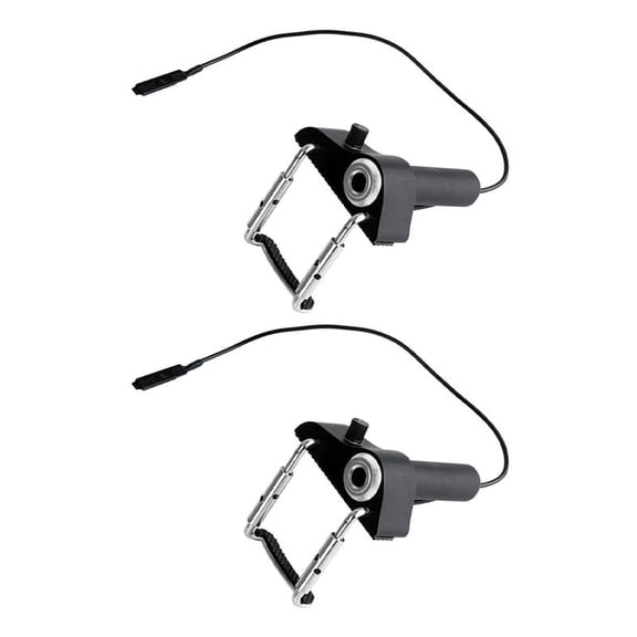 2X Violin Pickup Portable Piezo Violin Pickup CV-19 with External Jack Mount for Ukulele
