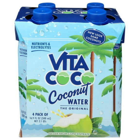 2X - Vita Coco Coconut Water 4 Pack 16.9 fl oz Package May Vary