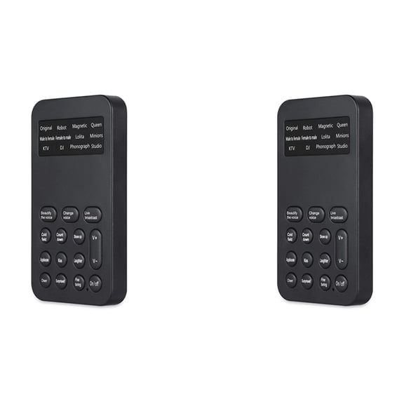 2X Voice Changer Handheld Microphone Voice Changer with Sound Multifunctional Effects Machine for Phone/ (S9)