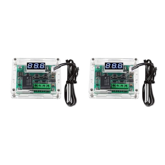 2X W1209 DC 12V Digital Temperature Controller Board 50110C Electronic Temperature Temp Control Module Switch (1Pack)