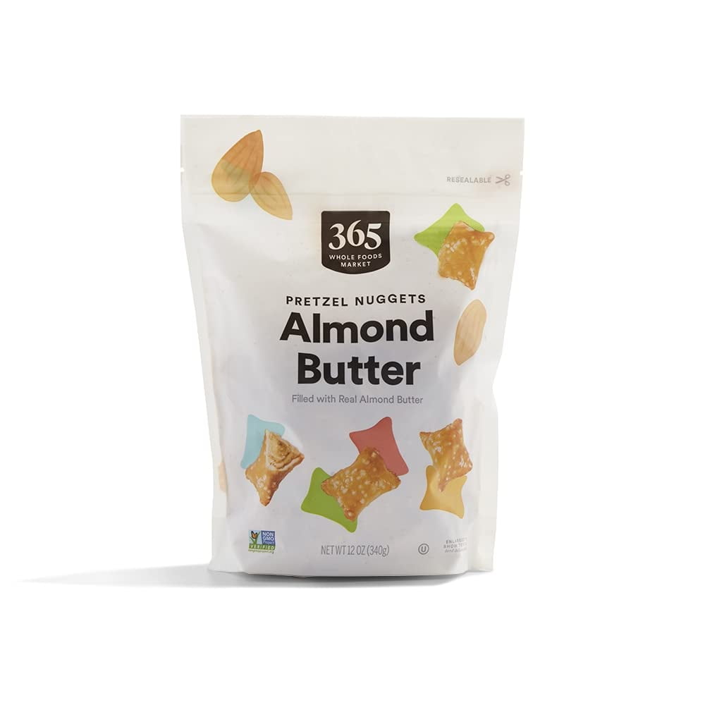 2X - WF365 , Almond Butter Filled Pretzel Nuggets, 12 Ounce