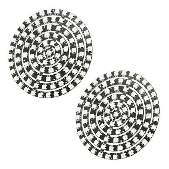 2X WS2812 SK6812 Radius 110mm LED Ring 5050 DC5V DIY LED Ring Built-in RGB Addressable LED Ring 93 Bits LEDs