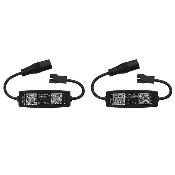 2X WS2812B LED Controller Bluetooth APP Control Music Controller for SK6812 WS2811 LED Pixel Light Strip DC 12V-24V
