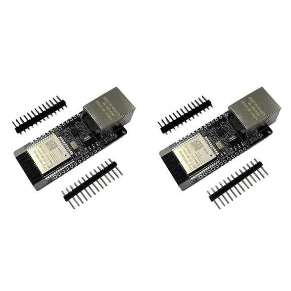 2X WT32-ETH01 ESP32 Wireless Module Serial Port Networking Bluetooth + WiFi Combo Gateway Module
