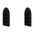 thumbnail image 1 of 2X Wall Mounted Floating Shelves Old Window Crystal Wall Shelf Wall Hanging Gothic Boho Black Essential Oil Shelf, 1 of 4