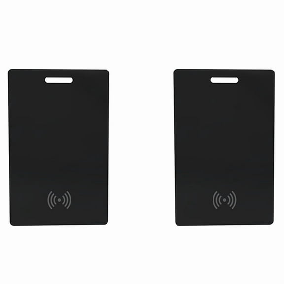 2X Wallet Track Card Location Tracking Device Wireless Charging Wallet Phone Finder Works for Find My Tracker Tag A,2 x Track Card,Black