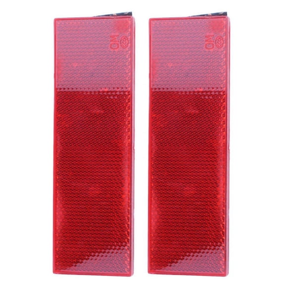 2X Warning Reflective Plate/Tape Reflector Stickers for Car Truck, Red