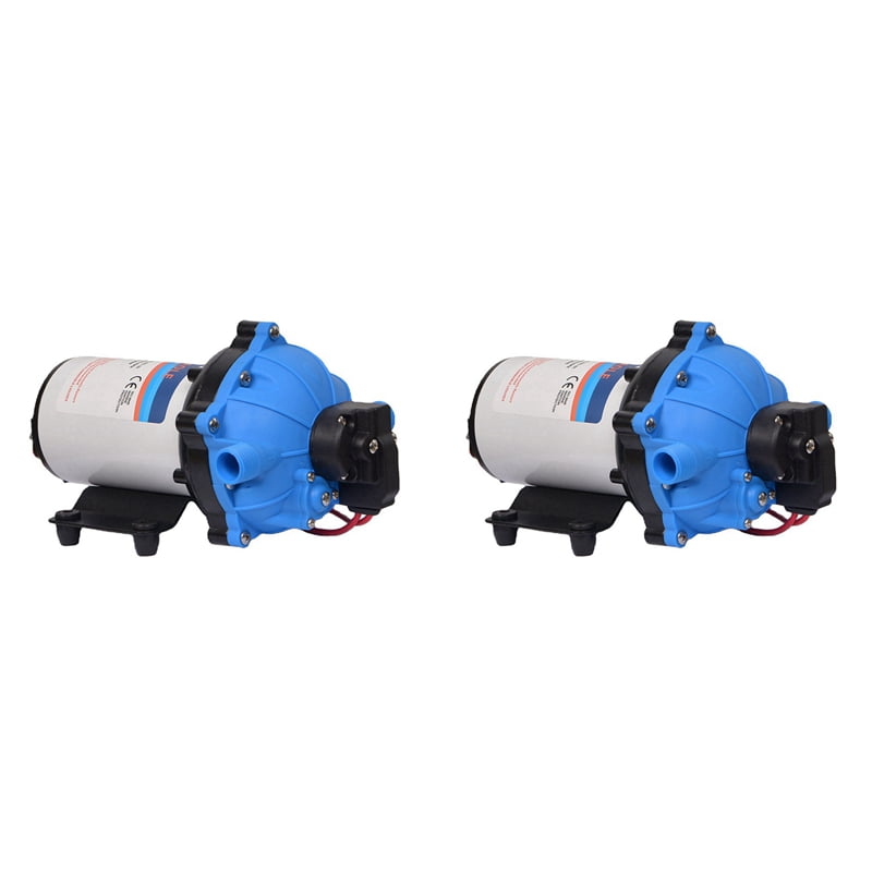 2X Washdown Pump 12V RV Water Pump 5.5 GPM 70 PSI Max. Lift Self ...