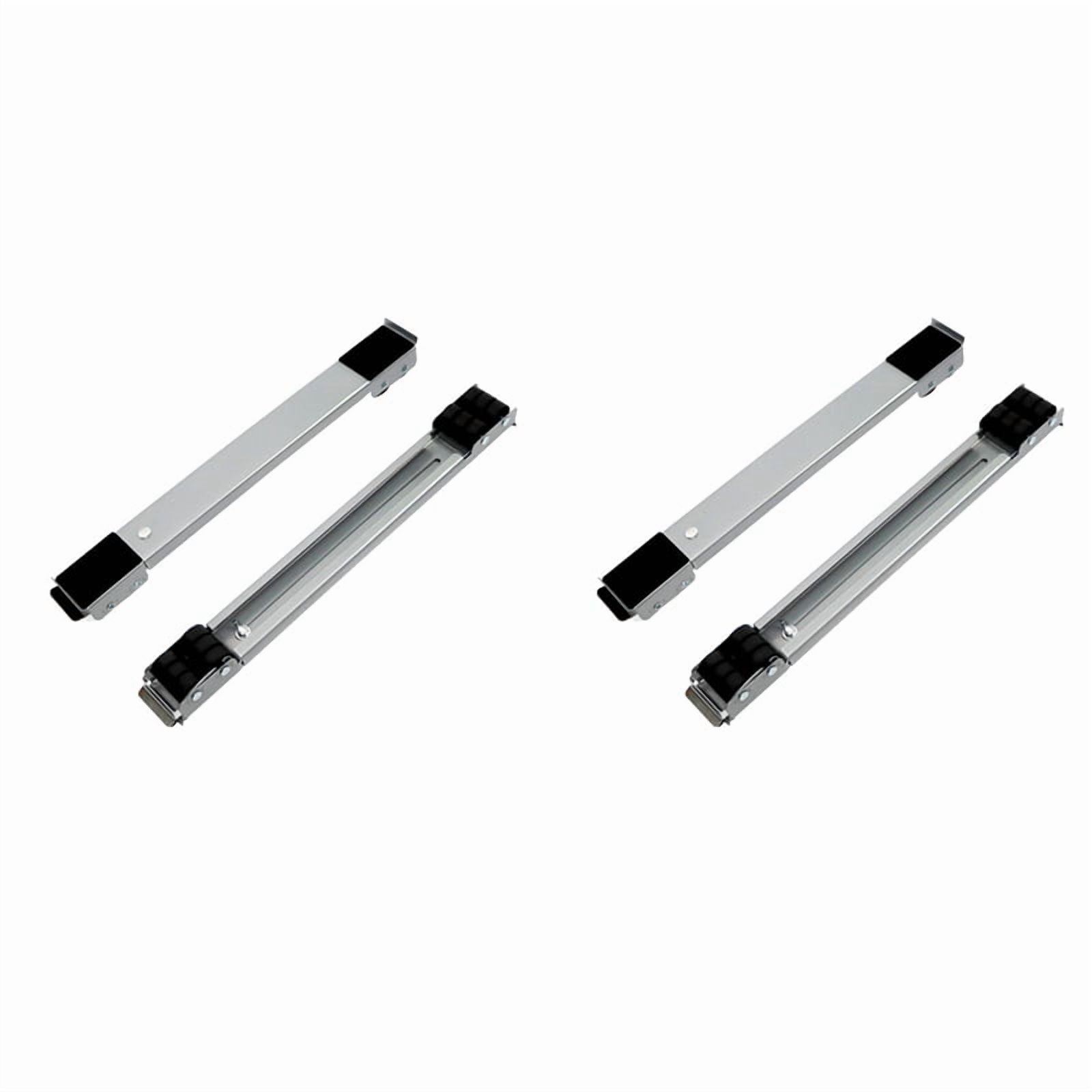 2X Washing Machine Base Stand Trolley Feet Movable Adjustable Telescopic Fridge Stand Wheel for Dryer Refrigerator -Grey,2 x Washing Machine Base,Grey