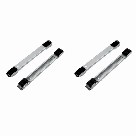 2X Washing Machine Base Stand Trolley Feet Movable Adjustable Telescopic Fridge Stand Wheel for Dryer Refrigerator -Grey,2 x Washing Machine Base,Grey