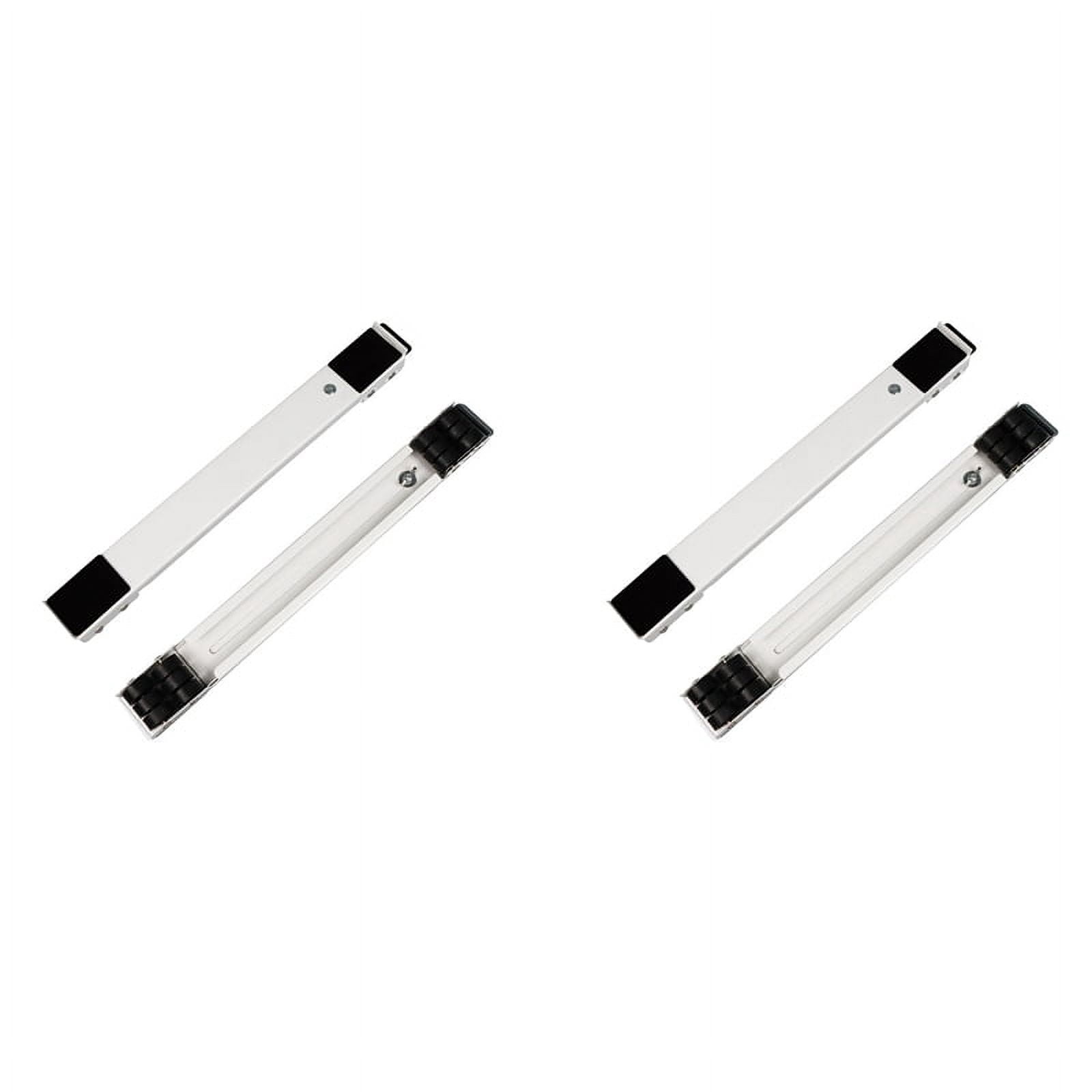 2X Washing Machine Base Stand Trolley Feet Movable Adjustable Telescopic Fridge Stand Wheel White,2 x Washing Machine Base,White