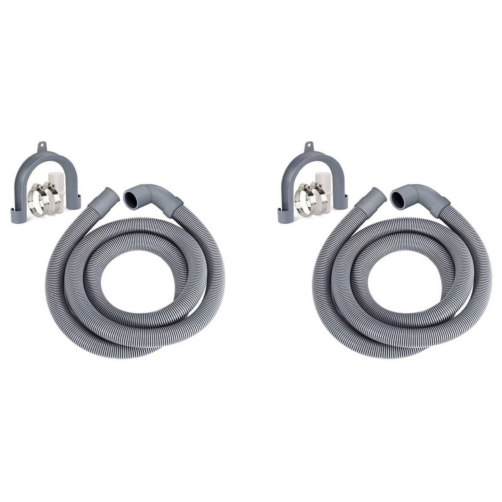 2X Washing Machine Hose Drain Hose Washing Machine 2.5M Drain Hose