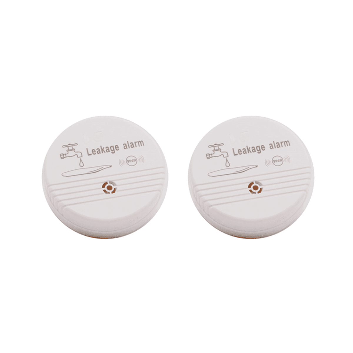 2X Water Overflow Leakage Alarm Sensor Detector 90DB Water Level Alarm