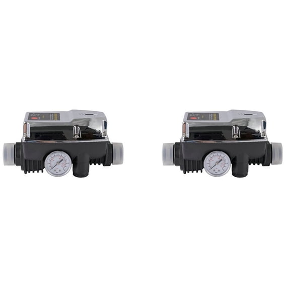 2X Water Pressure Booster Starting Controller Adjustable 1 Inch Pipe Automatic Pump Control on Mass Flow Switch 220V