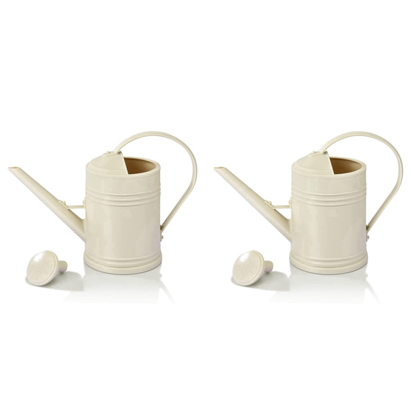2X Watering Can for Indoor Plants, Flower Watering Can Outdoor for House Plants Garden Flower, Indoor Long Spout,Beige