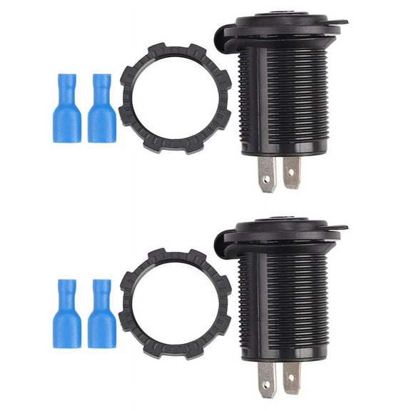 2X Waterproof 12V Car Lighter Socket USB Charger Power Adapter Outlet SM
