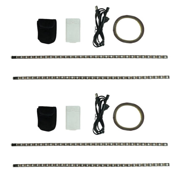2X Waterproof Electric Scooter Foldable Lights for Skateboard, Scooter, Decoration for M365 1S