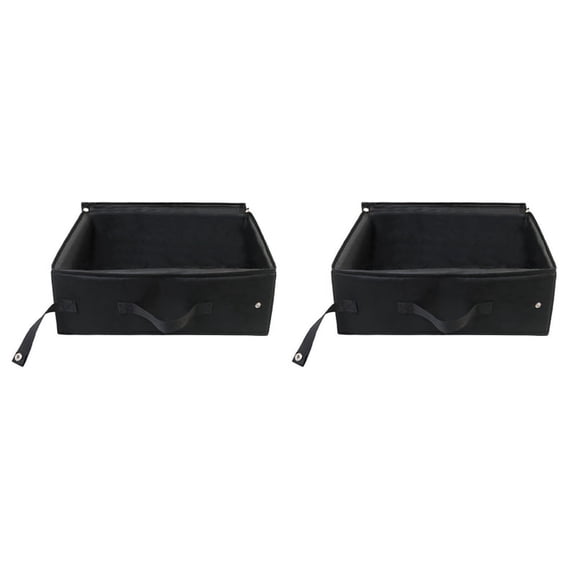 2X Waterproof Portable Toilet Travel Box Portable Box Foldable Litter
