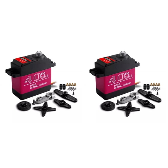 2X Waterproof Servo 40Kg High Torque Metal Gear Digital Servo for 1:8/1:10/1:12 RC Car Robot 270