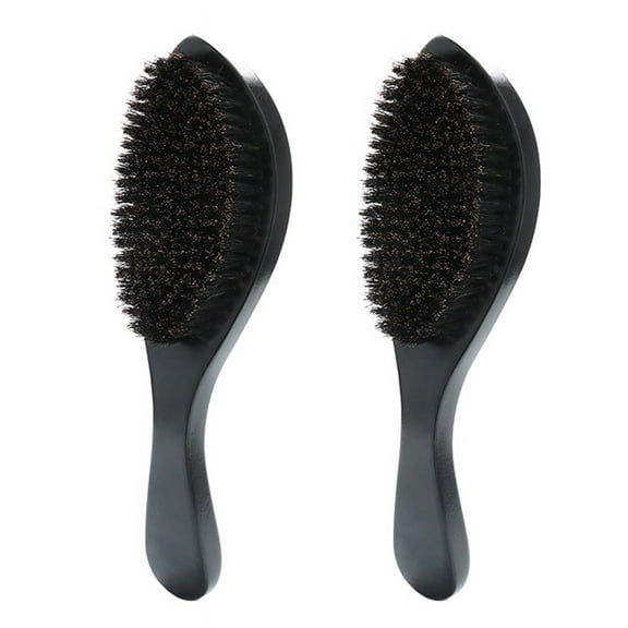 2X Wave Brush Curved Wave Brush Soft and Wild Boar
