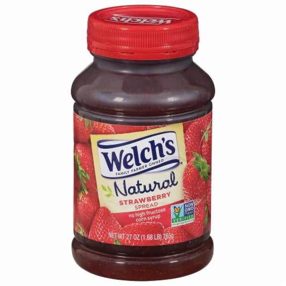 2X-Welch's Natural Strawberry Spread - 27 oz