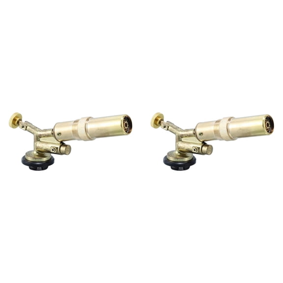 2X Welding Torch Gas Burner Flame Tool Blower Pure Copper Gas Welding Supplies Barbecue Auto Ignition,2 x Welding Torch Gas Burner,Photo Color