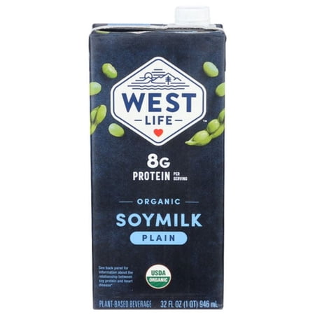 2X - West Life Organic Original Soy Milk 32 fl oz Package May Vary
