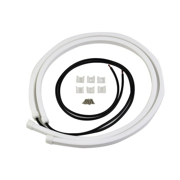 2X White 60cm Car Hose LED Light Bar Daytime Driving DRL Headlight
