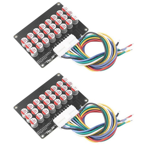 2X Whole Group Balancer 8S 5A Active Lithium Lipo Lifepo4 Battery Equalizer Energy Transfer Capacitor Board,2 x Battery Equalizer Energy Transfer,Black