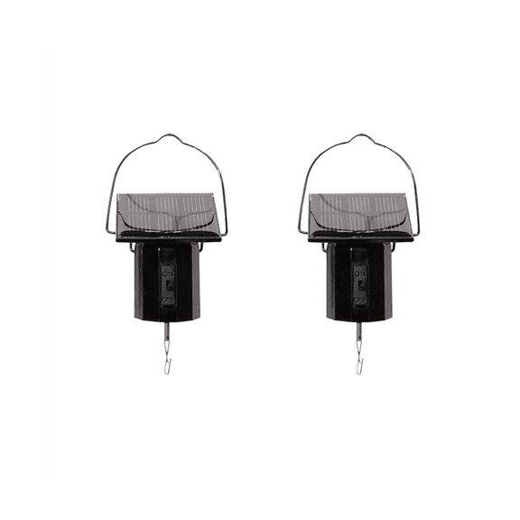 2X Wind Spinner Rotating Motor Solar Energy Electric Battery Powered Garden Decor Drives Machine Windmill