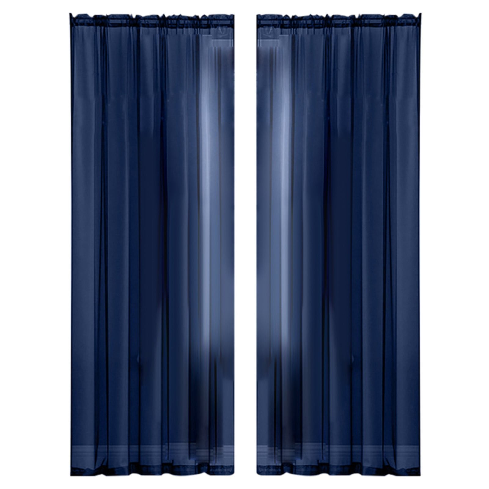 2X Window Screen Home Decor Window Curtains Drape 2Pcs Panels Home Textiles