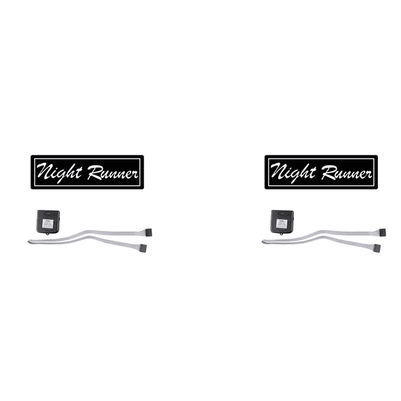 2X Windshield Night Runner Car LED Light Window Stickers for JDM Glow Panel Decoration Accessories