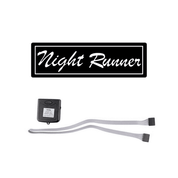 2X Windshield Night Runner Car LED Light Window Stickers for JDM Glow Panel Decoration Accessories