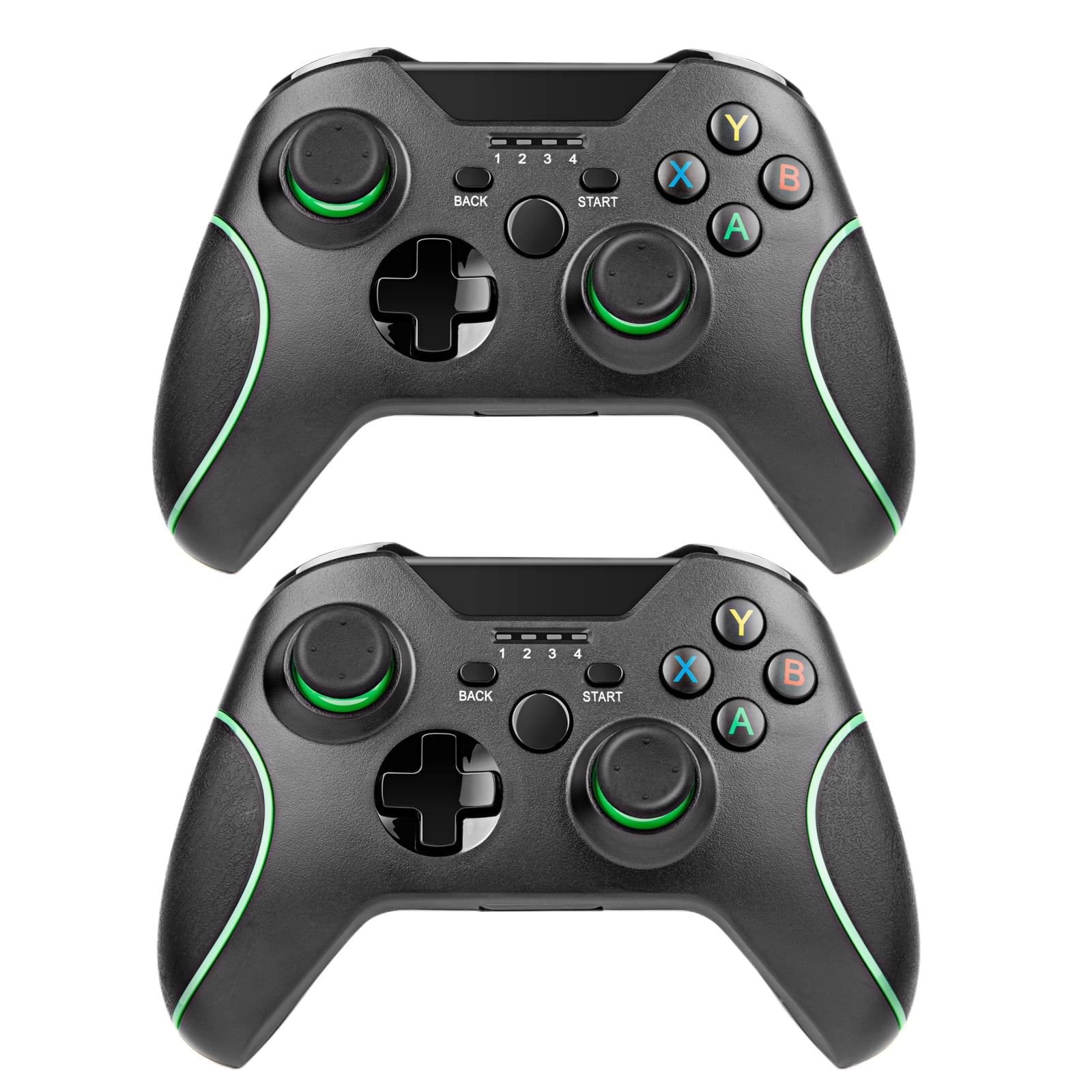 Controle sem fio Xbox One, controle de jogo Zamia Gamepad 2,4 GHZ  compatível com Xbox One/One S/One X/One Series X/S/Elite/PC Windows 7/8/10  com vibração dupla integrada (preto)