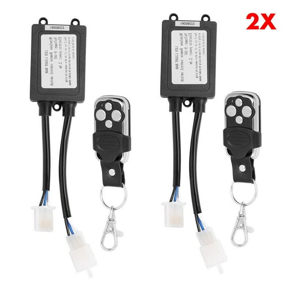 2X Wireless Remote Control Switch ON/Off Strobe For LED Work Light Bar Offroad